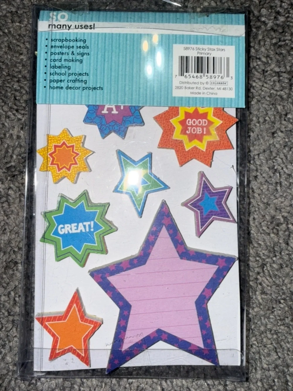 $2 Sticky Markers Stax Star Accent Stickers $2 WITH ANY $10 ORDER OR MORE